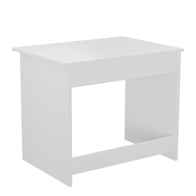 Callas Computer Desk Home/Office Desk | Writing Study Desk | Laptop Table | Modern Simple Desk | Small Desks for Small Spaces | Sturdy Desk for Home, Office, Bedroom, Living Room (ST-02-White)