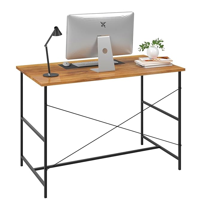 Callas Laminated Study Table | Computer Table for Home | Office Table | Desktop and Laptop Table | Office Desk (Walnut, ST-10)