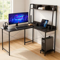 Callas Computer Desk Home/Office Desk | Writing Study Desk | Laptop Table | Modern Simple Desk | Small Desks for Small Spaces | Sturdy Desk for Home, Office, Bedroom, Living Room (Black, ST-23)