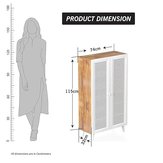 Callas Wooden Shoe Rack for Home | Multipurpose Cabinet for Shoes & Storage | Engineered Wood Shoe Stand for Entryway, Hallway, Bedroom (White, SR-10)