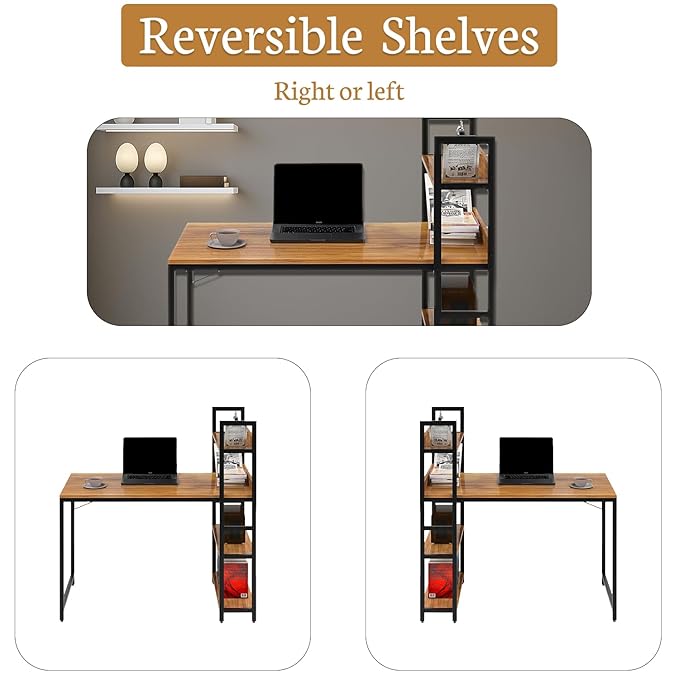 Callas Computer Desk Home/Office Desk | Writing Study Desk | Laptop Table | Modern Simple Desk | Small Desks for Small Spaces | Sturdy Desk for Home, Office, Bedroom, Living Room (Walnut, ST-20)