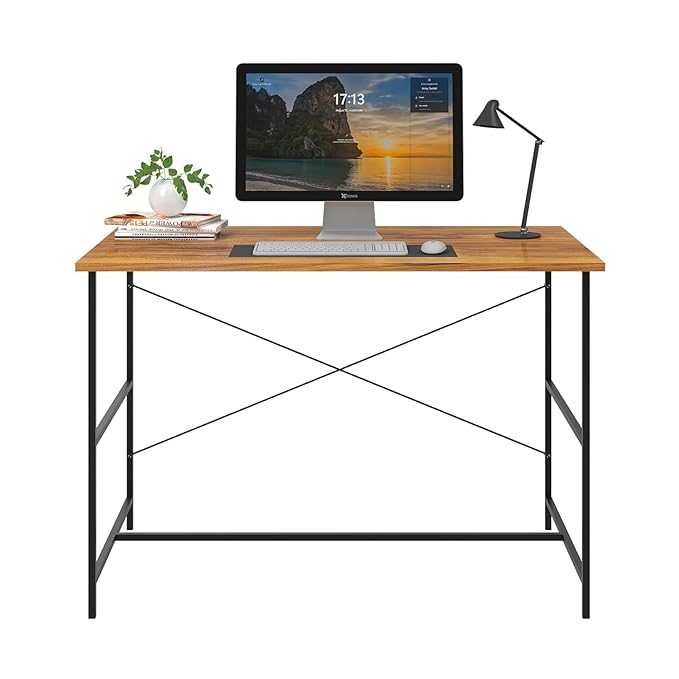 Callas Laminated Study Table | Computer Table for Home | Office Table | Desktop and Laptop Table | Office Desk (Walnut, ST-10)