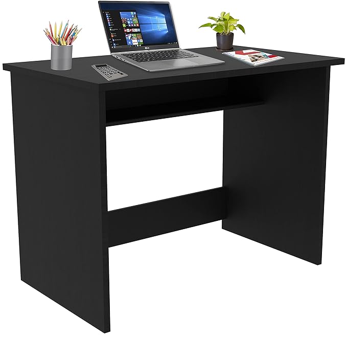Callas Engineered Wood Study Table with Hutch & Bottom Storage | Computer, Laptop & Office Desk with Extra Storage for Home, Study & Workstation ( ST-40, White )