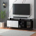 Callas Engineered Wood TV Entertainment Unit for Living Room | Modern TV Cabinet with Shelves & Storage | Set Top Box Stand & Display Unit (TV-07, Black)