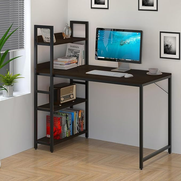 Callas Computer Desk Home/Office | Writing Study Desk | Laptop Table | Modern Simple Desk | Small Desks for Small Spaces | Desk for Bedroom, Living Room (Black, ST-20)