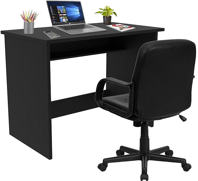 Callas Engineered Wood Study Table with Hutch & Bottom Storage | Computer, Laptop & Office Desk with Extra Storage for Home, Study & Workstation ( ST-40, White )
