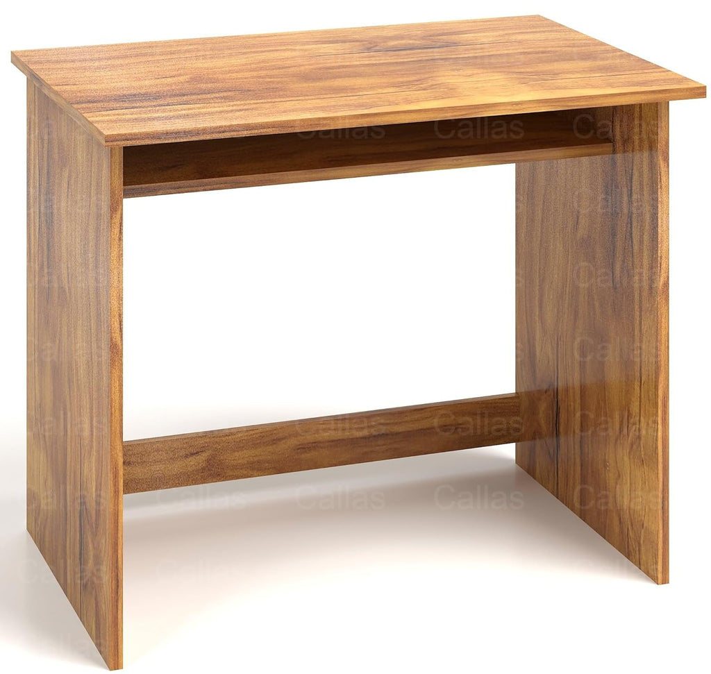Callas Computer Desk Home/Office Desk | Writing Study Desk | Laptop Table | Modern Simple Desk | Small Desks for Small Spaces | Sturdy Desk for Home, Office, Bedroom, Living Room (ST-02-Brown)