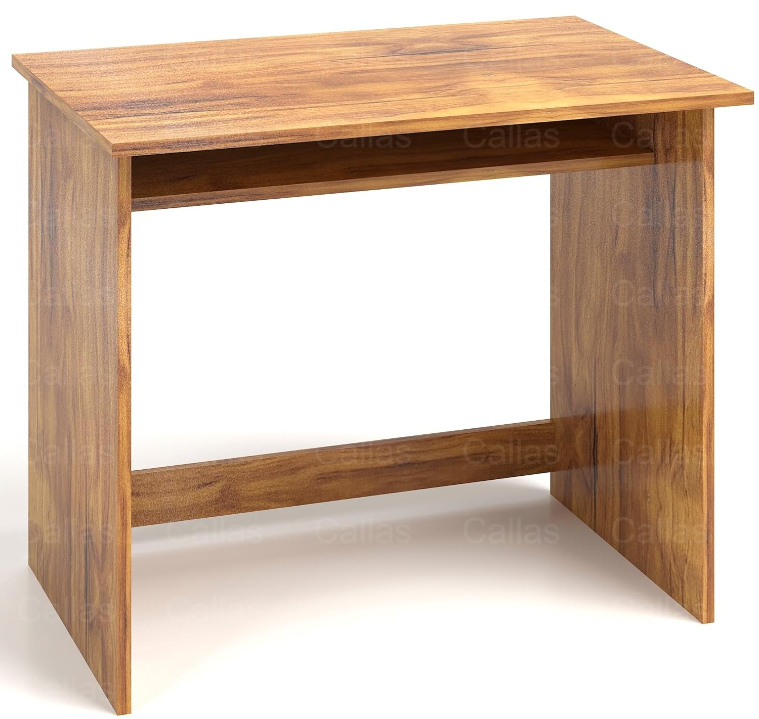 Callas Computer Desk Home/Office Desk | Writing Study Desk | Laptop Table | Modern Simple Desk | Small Desks for Small Spaces | Sturdy Desk for Home, Office, Bedroom, Living Room (ST-02-Brown)