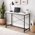 Callas Laminated Study Table | Computer Table for Home | Office Table | Desktop and Laptop Table | Office Desk (White, ST-10)