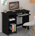 Callas Computer Desk with Keyboard Tray | Home/Office | Writing Study | Laptop Table | Modern Simple | Small | Sturdy for Home, Office, Bedroom, Living Room (ST-04-Black)