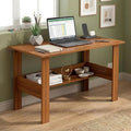 Callas Computer Desk Home/Office Desk | Writing Study Desk | Laptop Table | Modern Simple Desk | Small Desks for Small Spaces | Sturdy Desk for Home, Office, Bedroom, Living Room (ST-09-Brown)