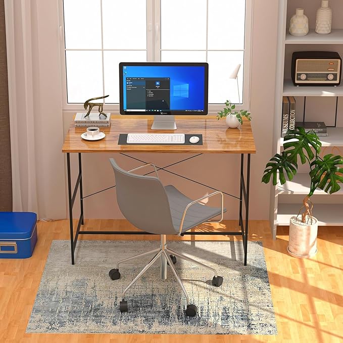 Callas Laminated Study Table | Computer Table for Home | Office Table | Desktop and Laptop Table | Office Desk (Walnut, ST-10)