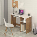 Callas Computer Desk Home/Office Desk | Writing Study Desk | Laptop Table | Modern Simple Desk | Small Desks for Small Spaces | Sturdy Desk for Home, Office, Bedroom, Living Room (ST-03-Brown)