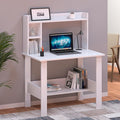 Callas Computer Desk Home/Office Desk | Writing Study Desk | Laptop Table | Modern Simple Desk | Small Desks for Small Spaces | Sturdy Desk for Home, Office, Bedroom, Living Room (ST-40-White)