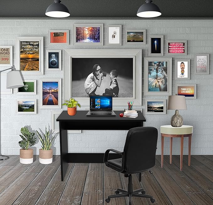 Callas Engineered Wood Study Table with Hutch & Bottom Storage | Computer, Laptop & Office Desk with Extra Storage for Home, Study & Workstation ( ST-40, White )