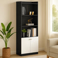 Callas BR-22 Wooden Bookshelf with Display Unit Cabinet | Engineered Wood Bookcase for Living Room, Bedroom, Office | 1 Year Warranty with Free Installation